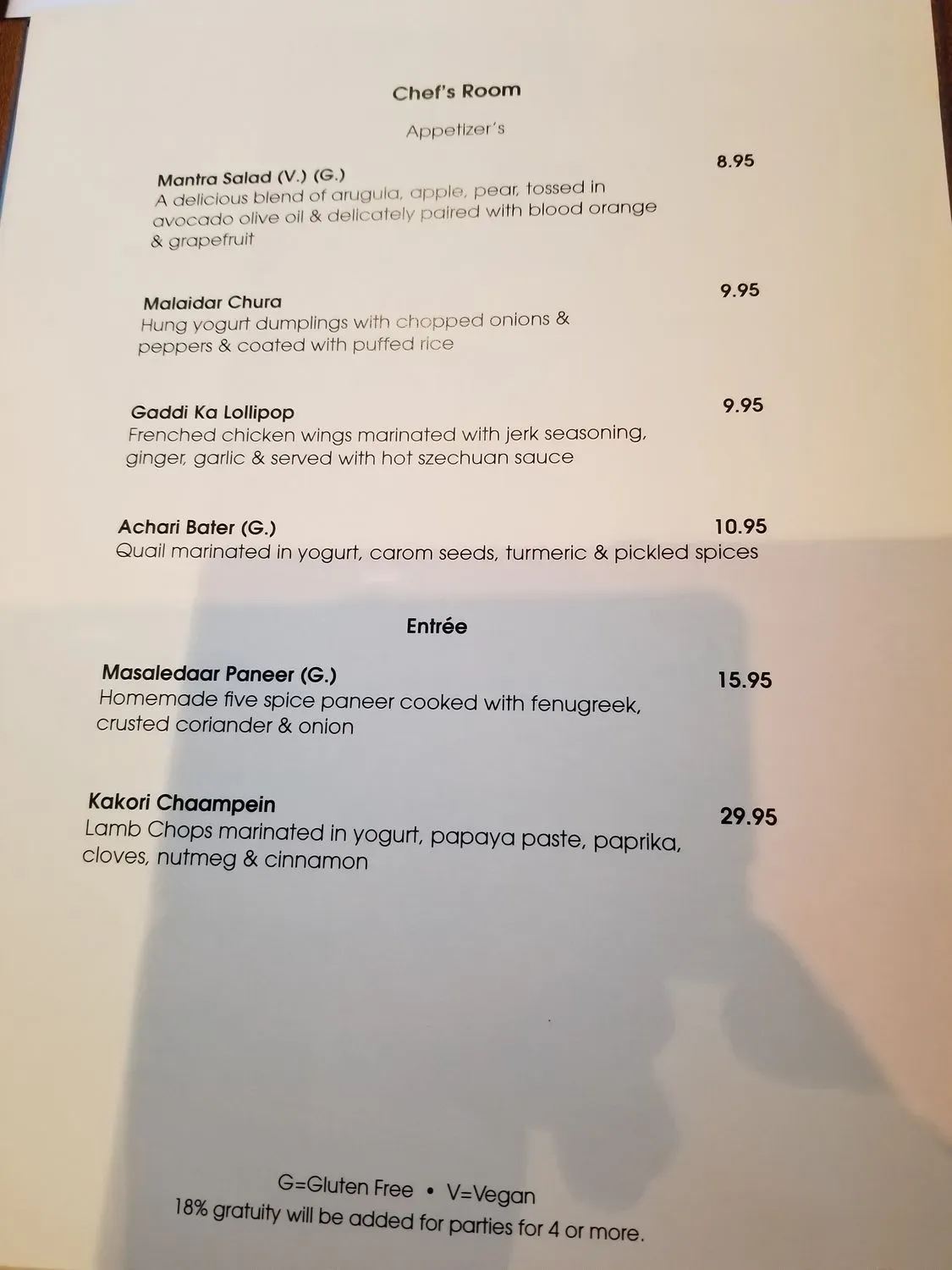 Menu 6