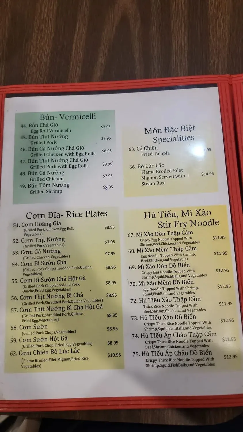 Menu 5