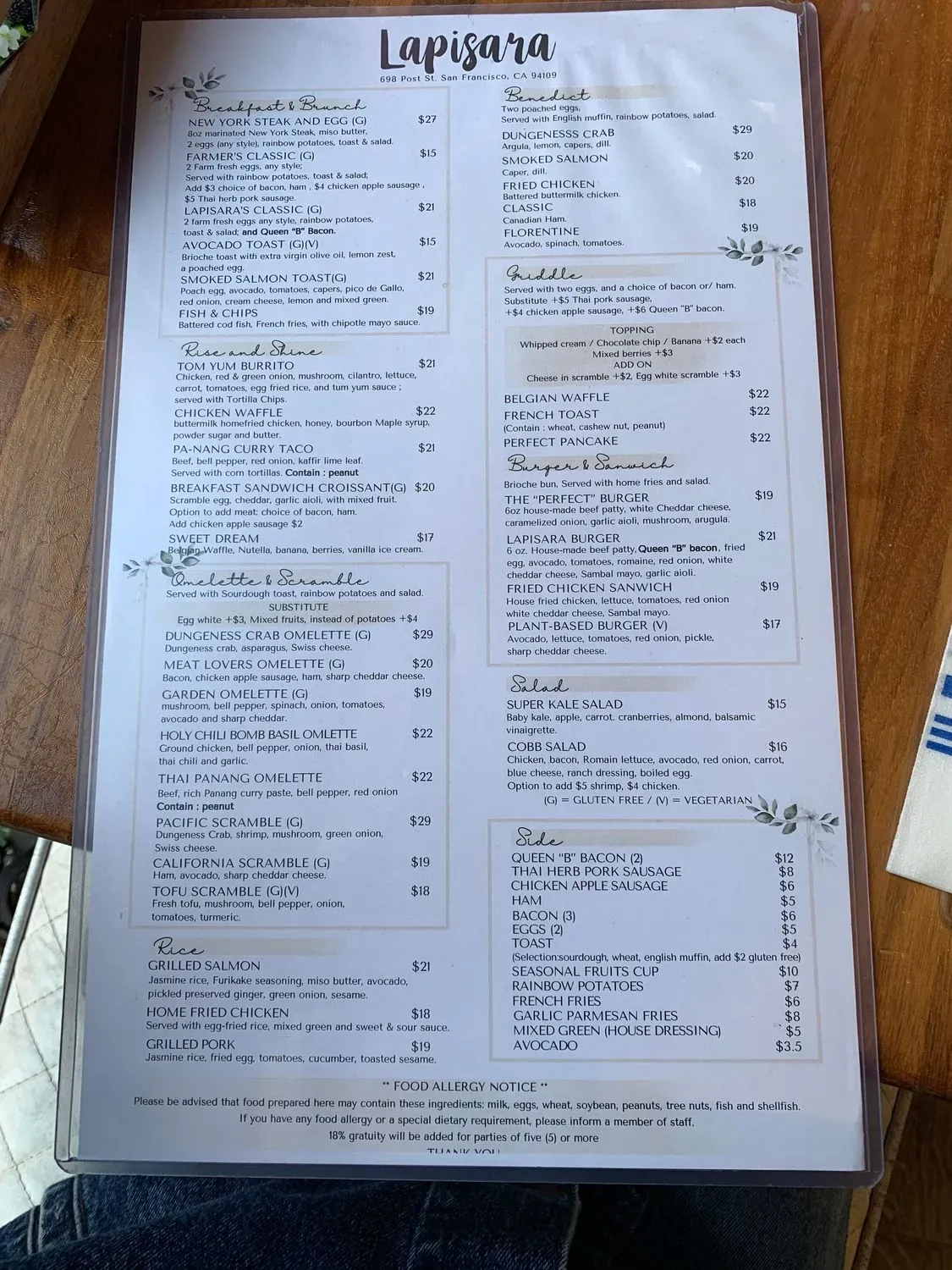 Menu 5