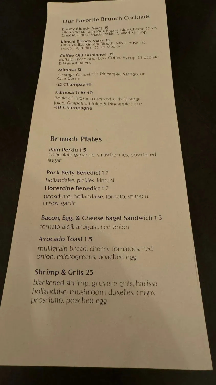 Menu 5