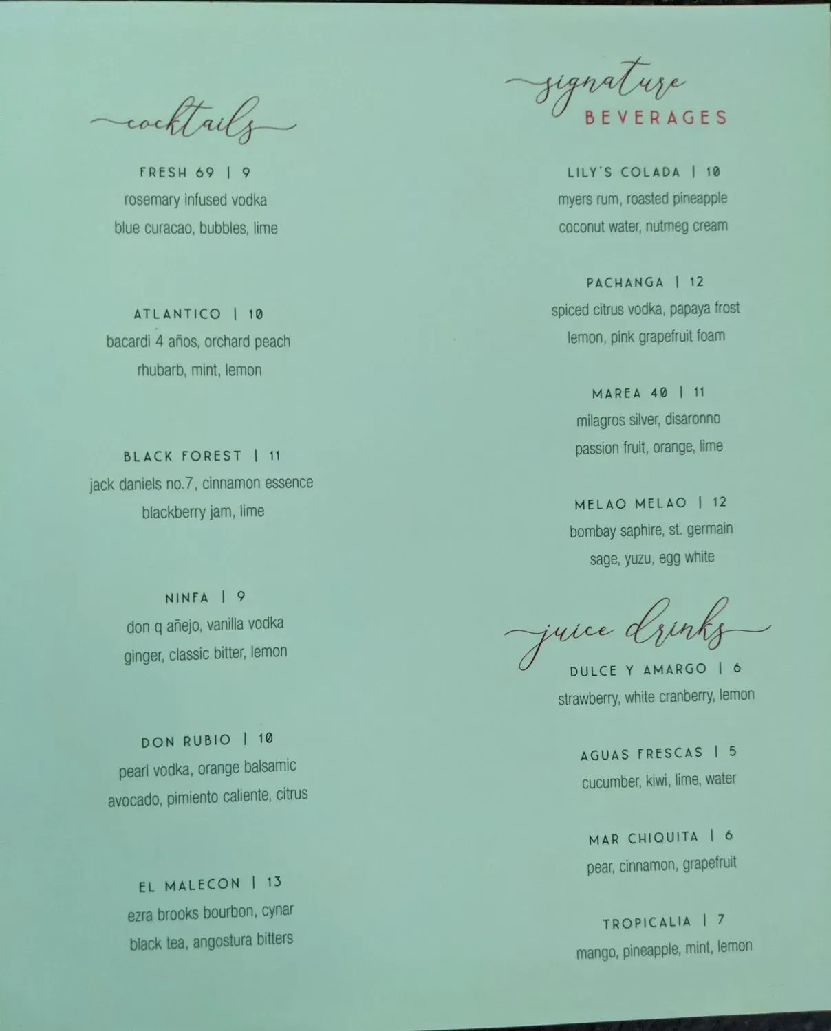 Menu 2