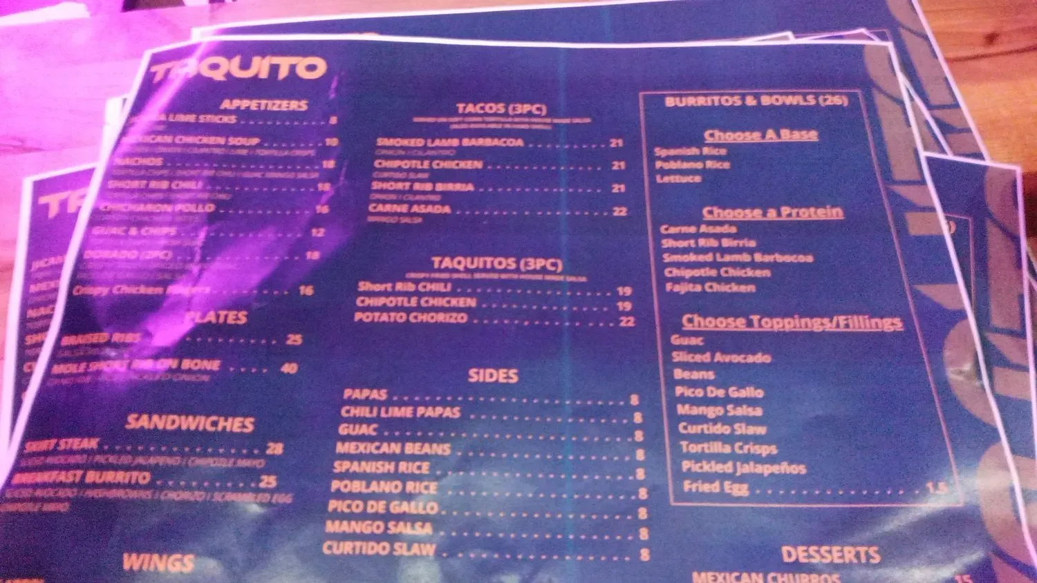 Menu 2