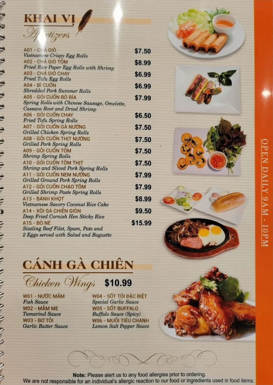 Menu 5