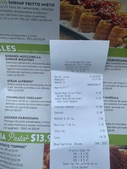 Menu 5