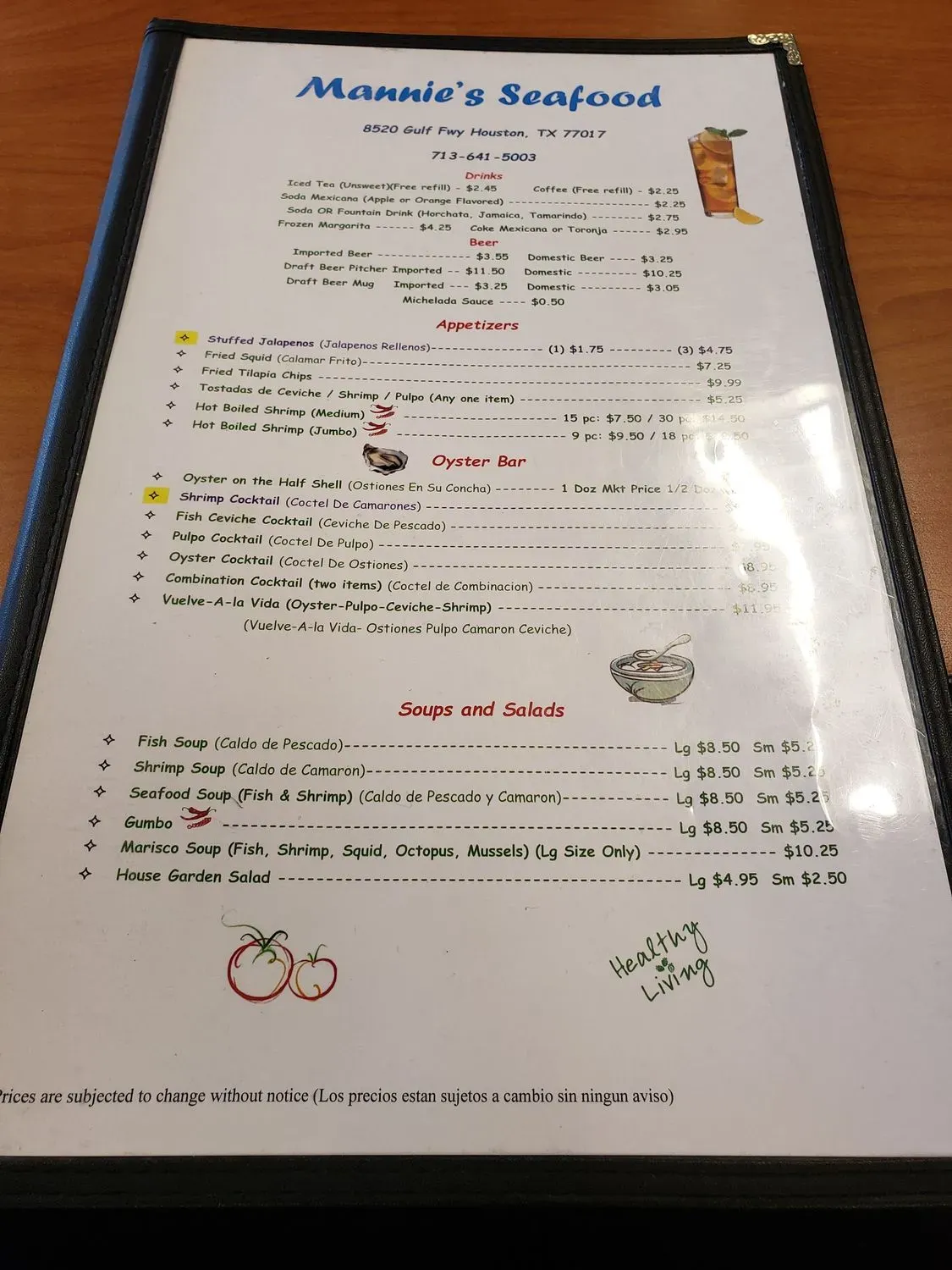 Menu 5