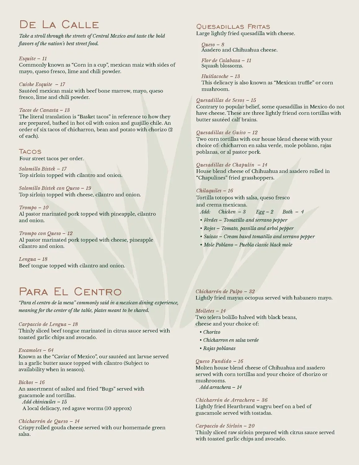 Menu 2