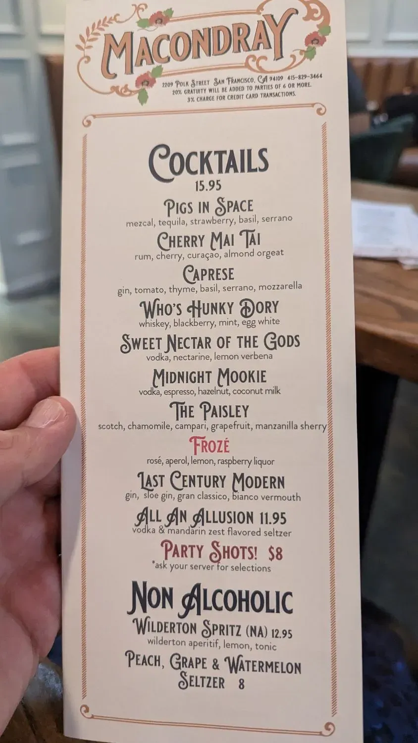 Menu 5