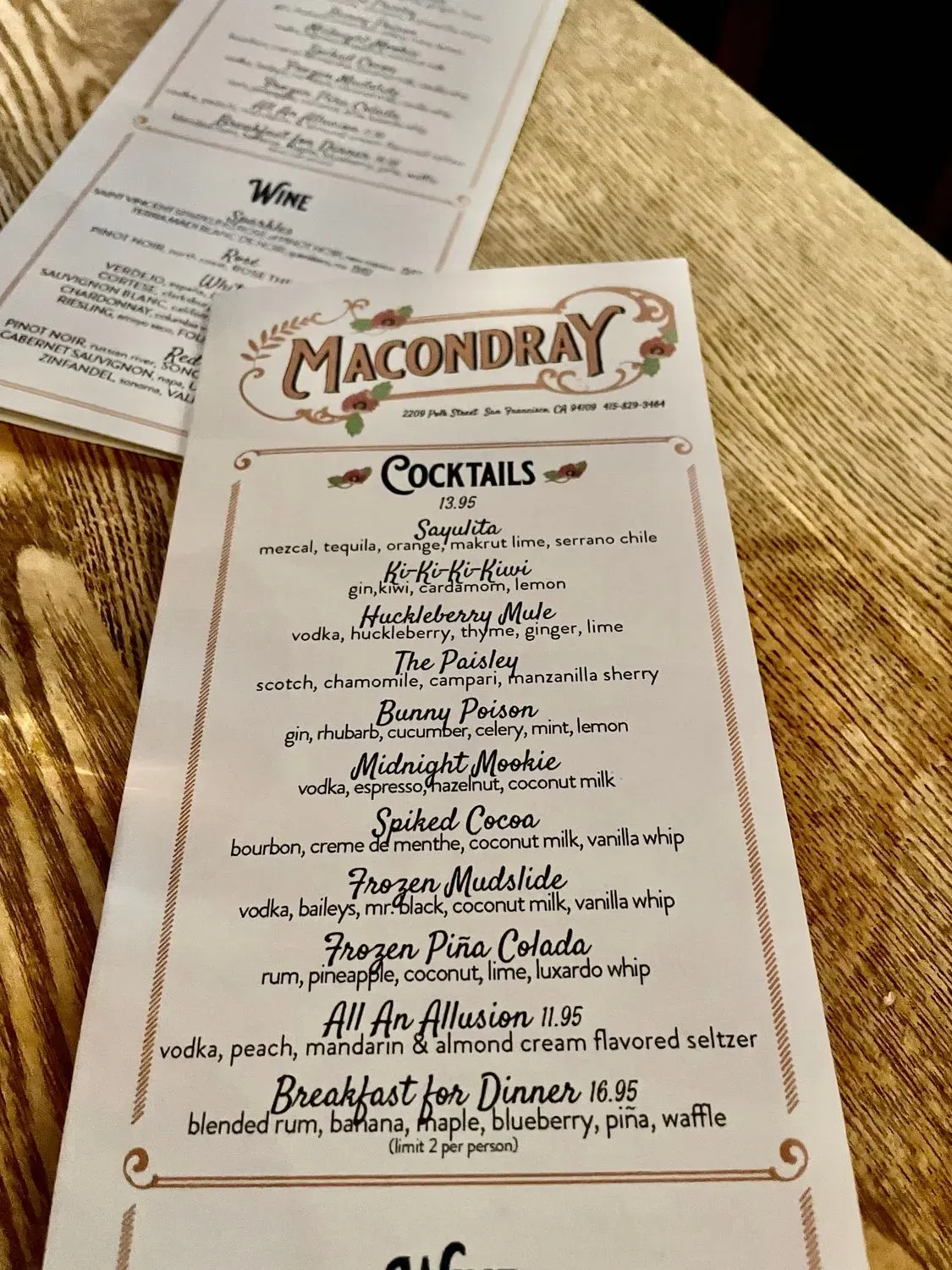 Menu 6