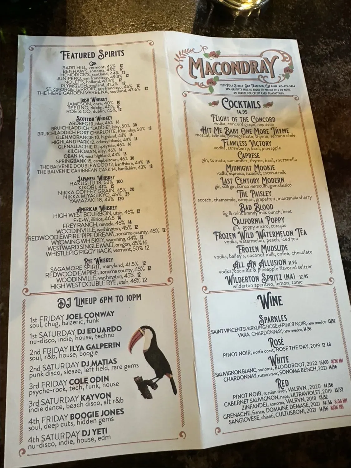 Menu 2