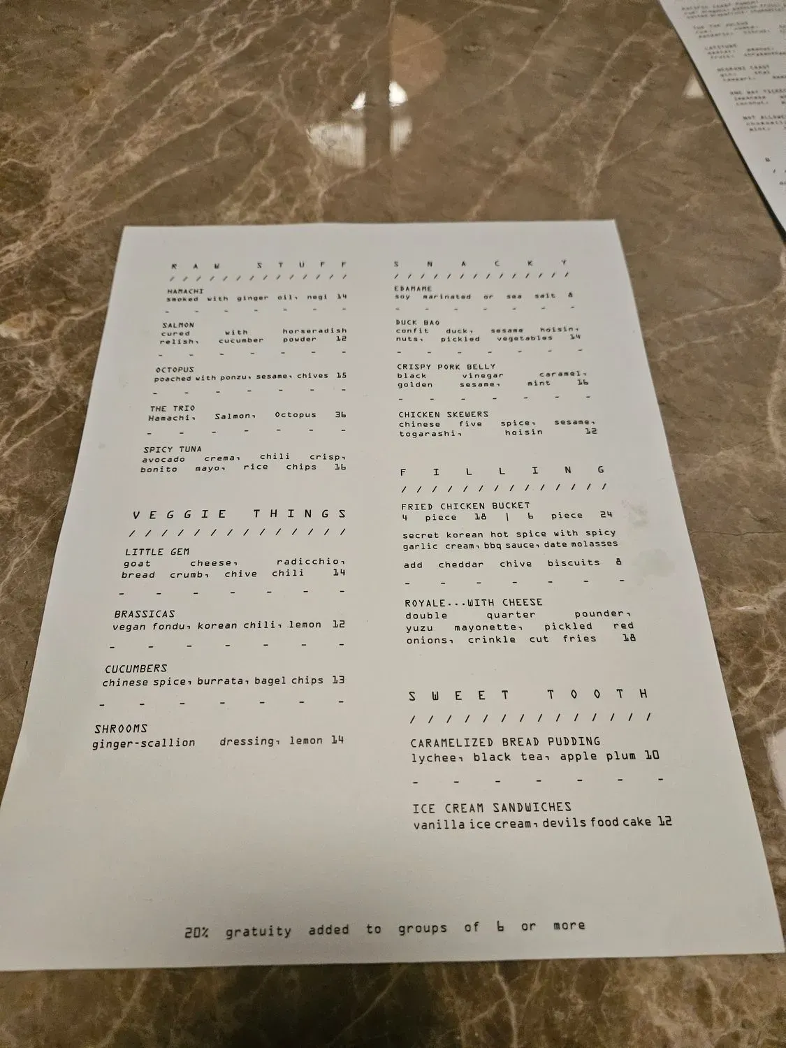 Menu 6