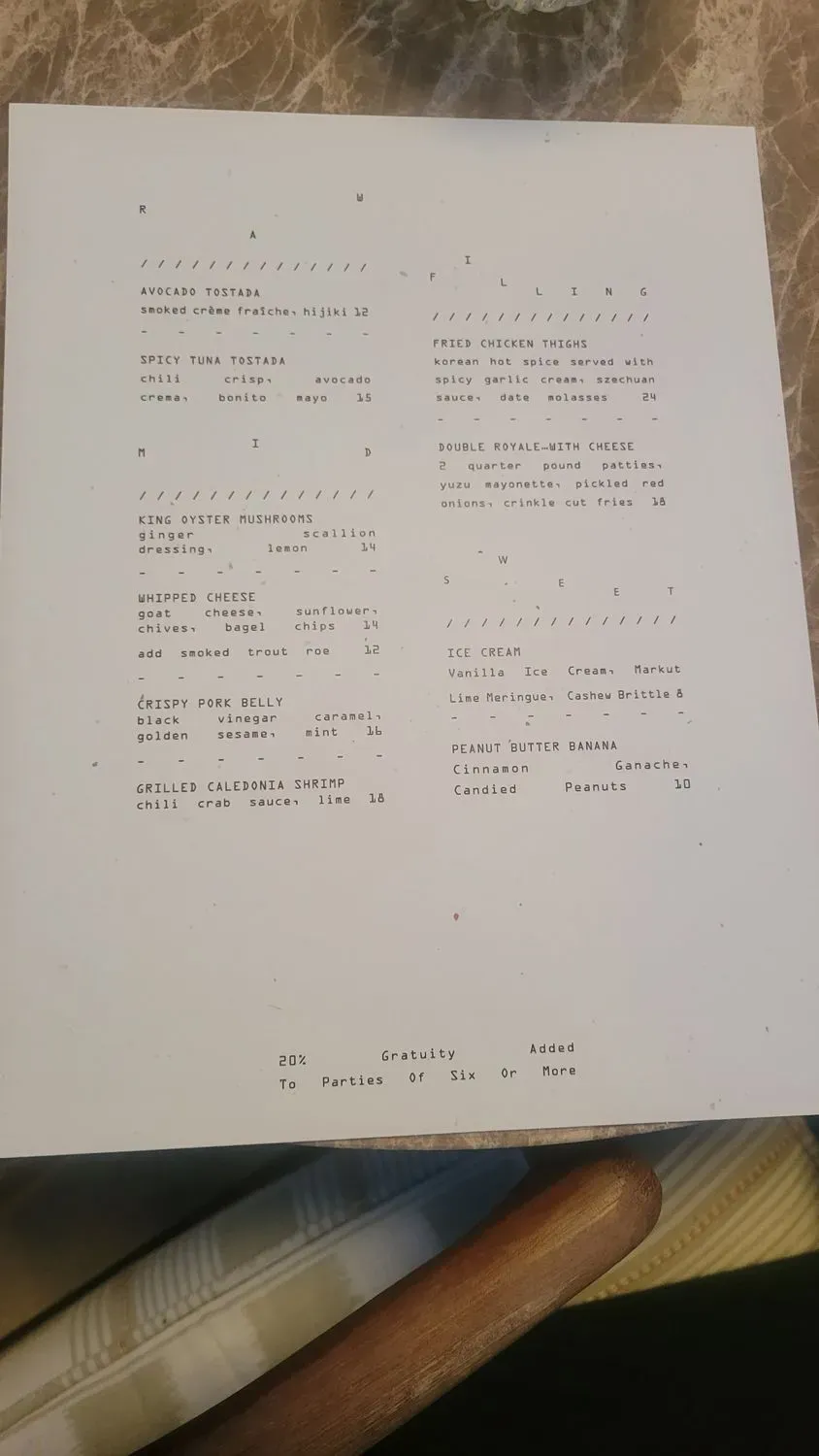 Menu 4