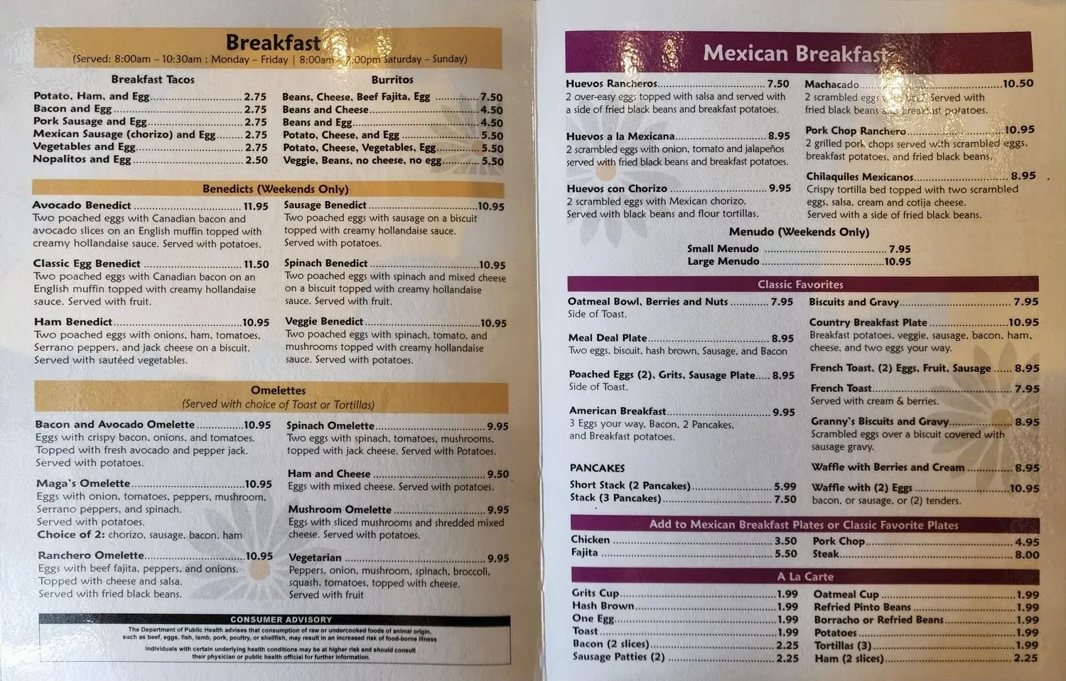 Menu 1