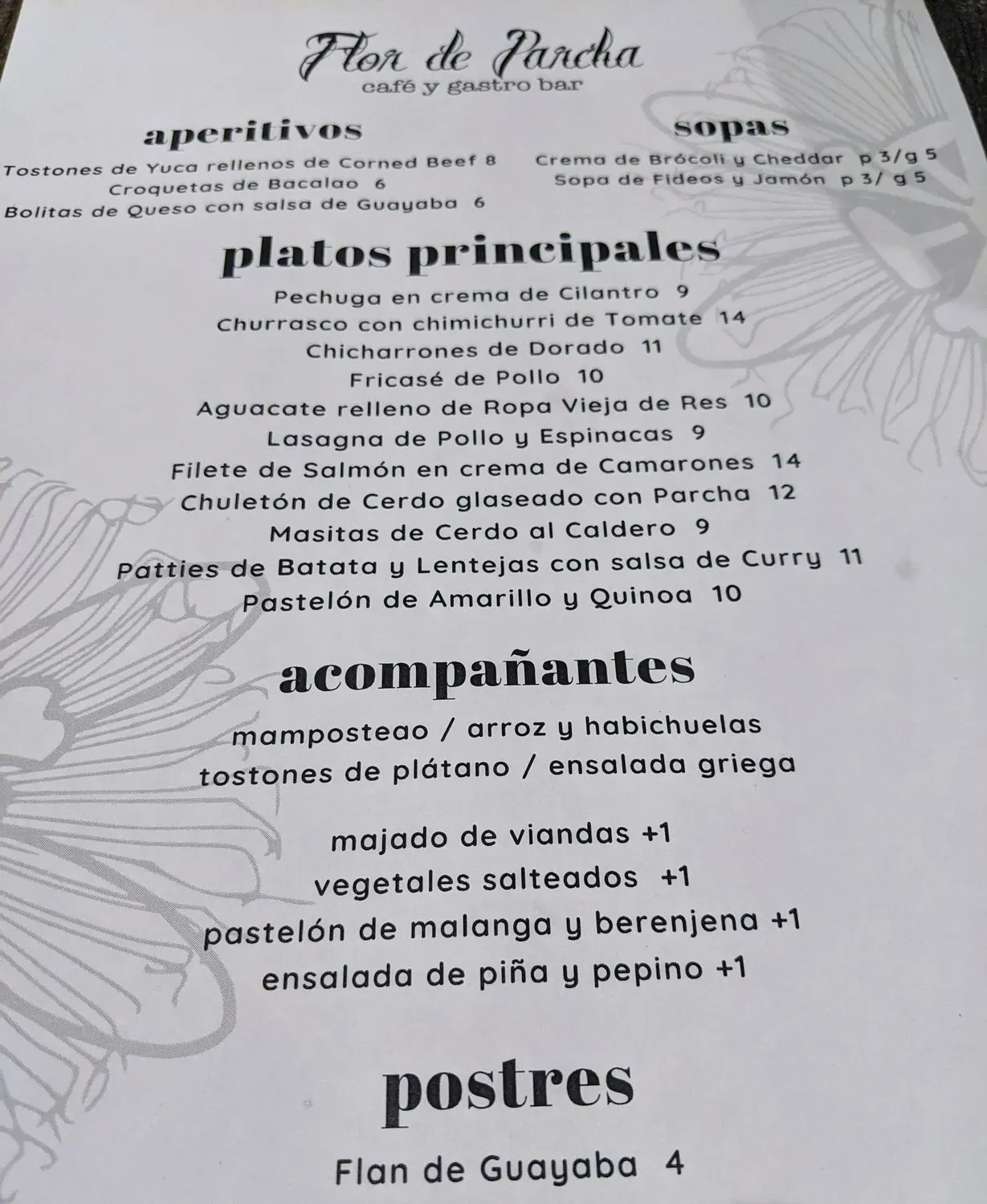 Menu 1