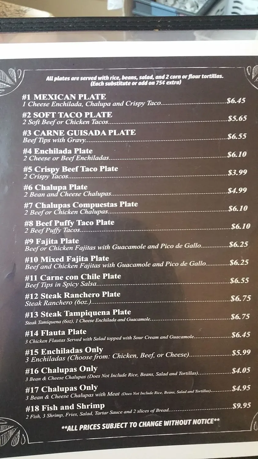 Menu 5