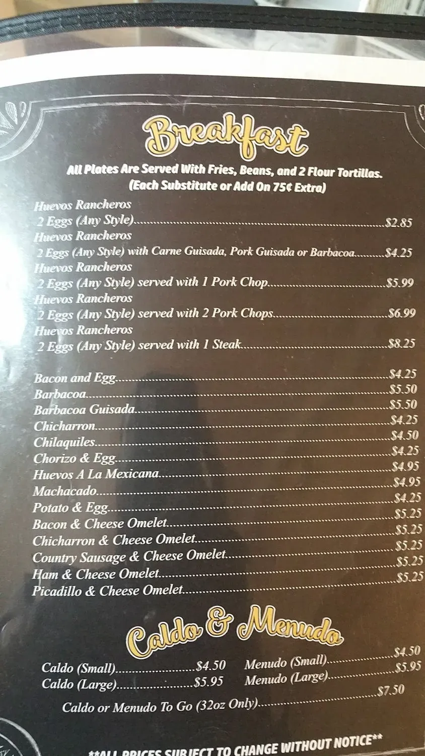 Menu 6