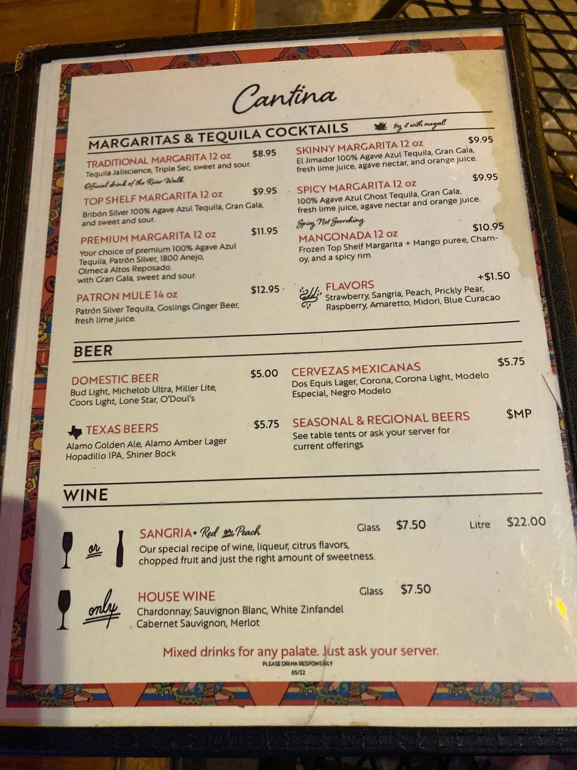 Menu 5