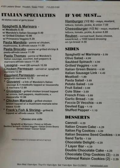 Menu 2