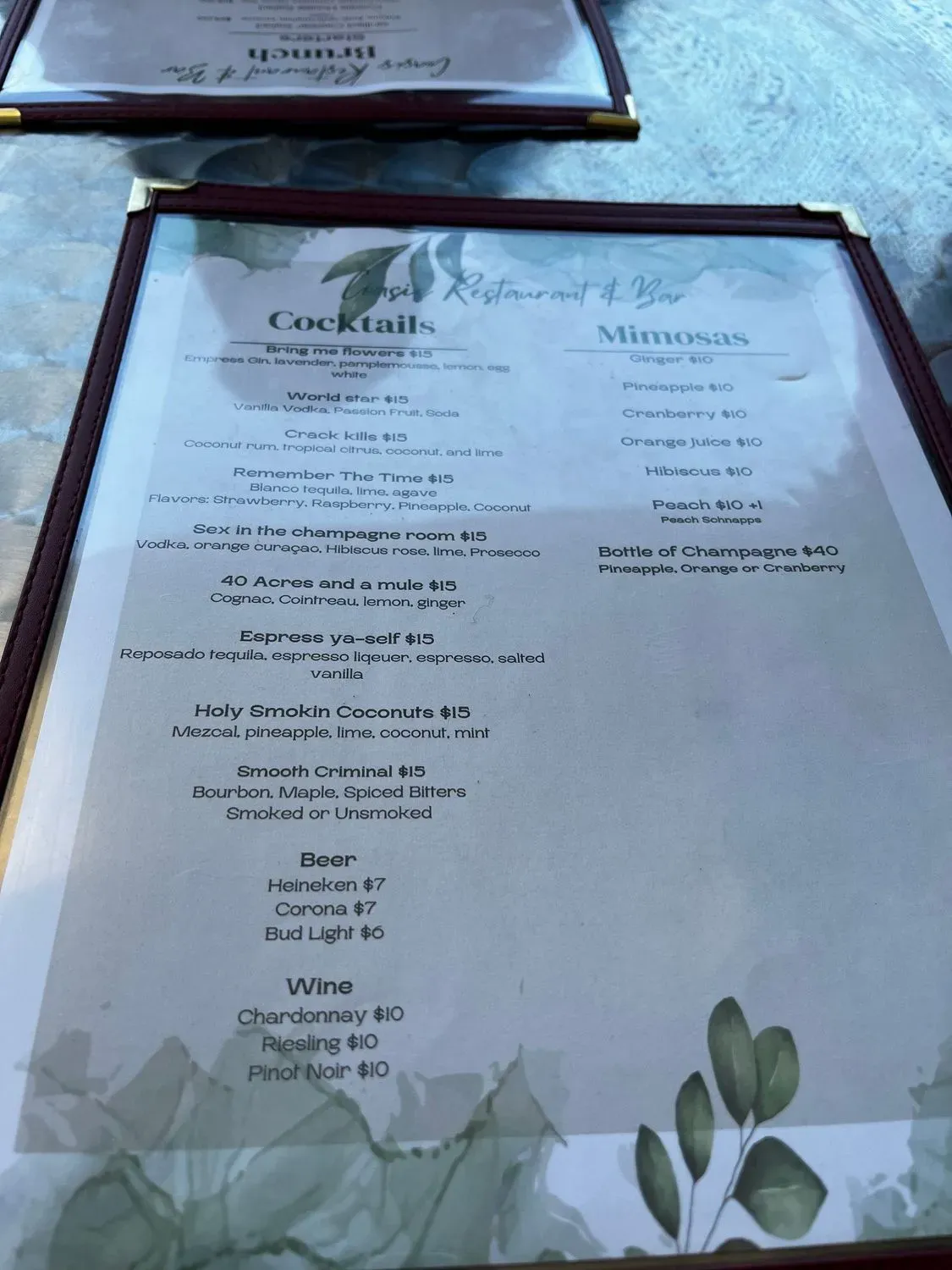 Menu 6