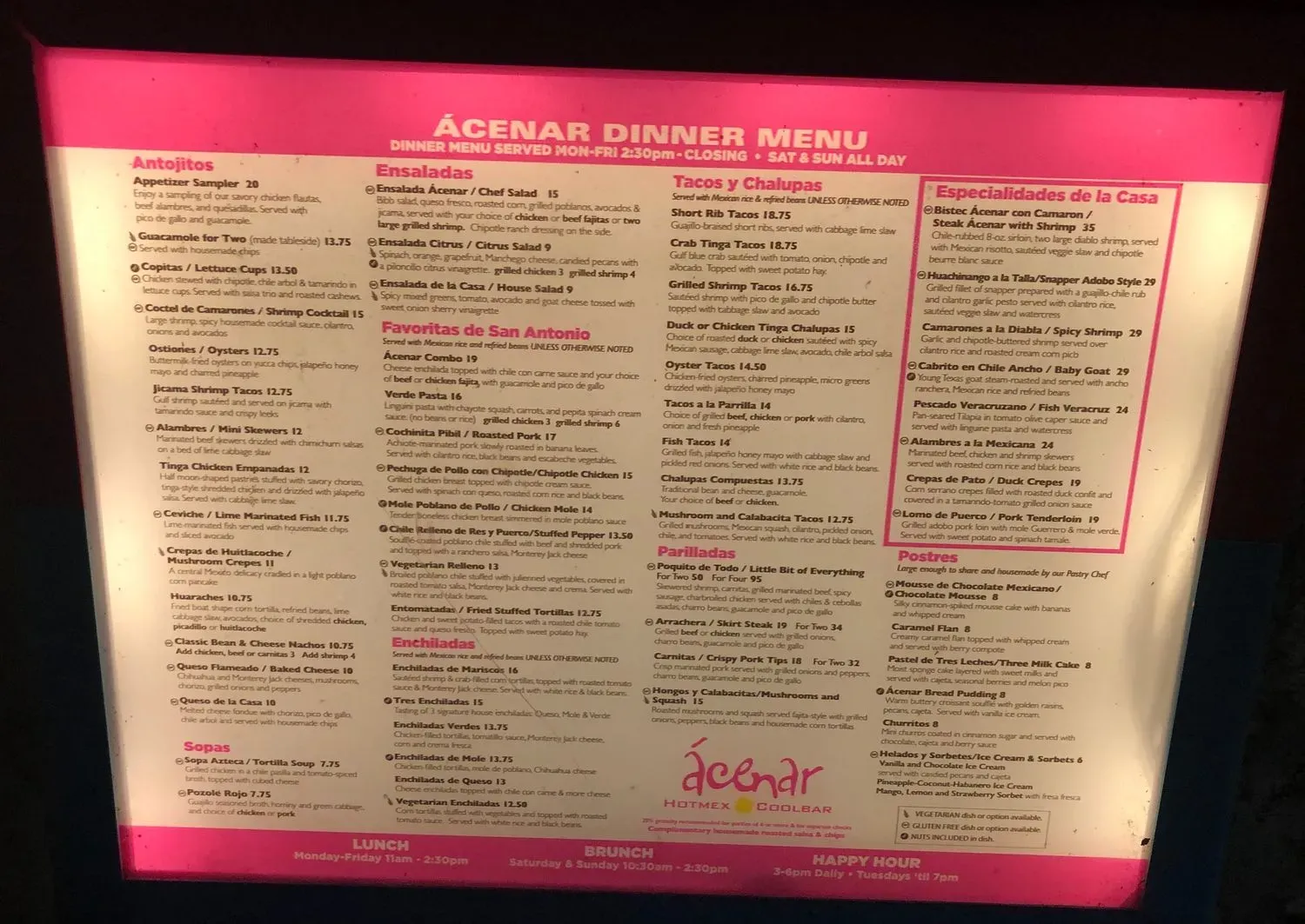 Menu 6