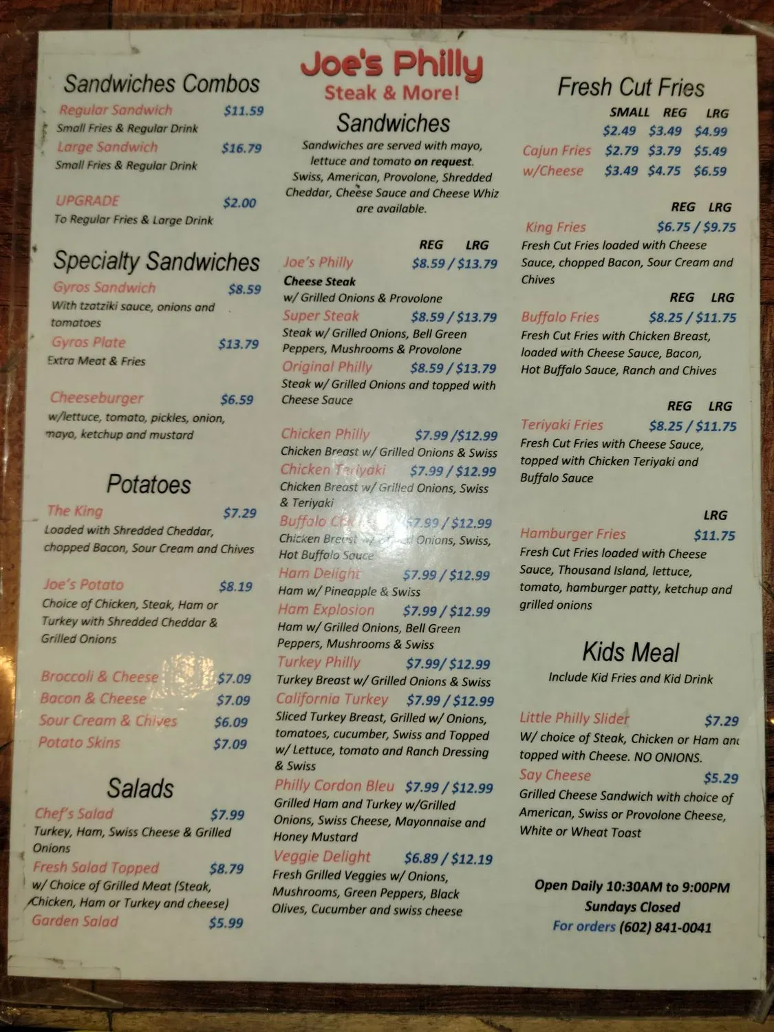 Menu 4