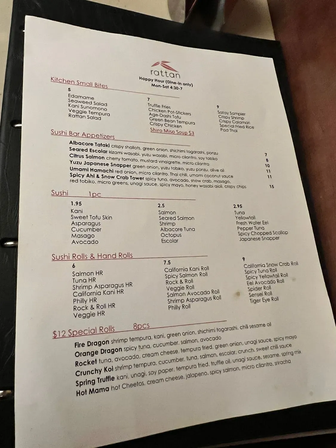 Menu 1