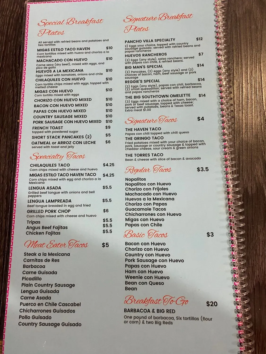 Menu 2