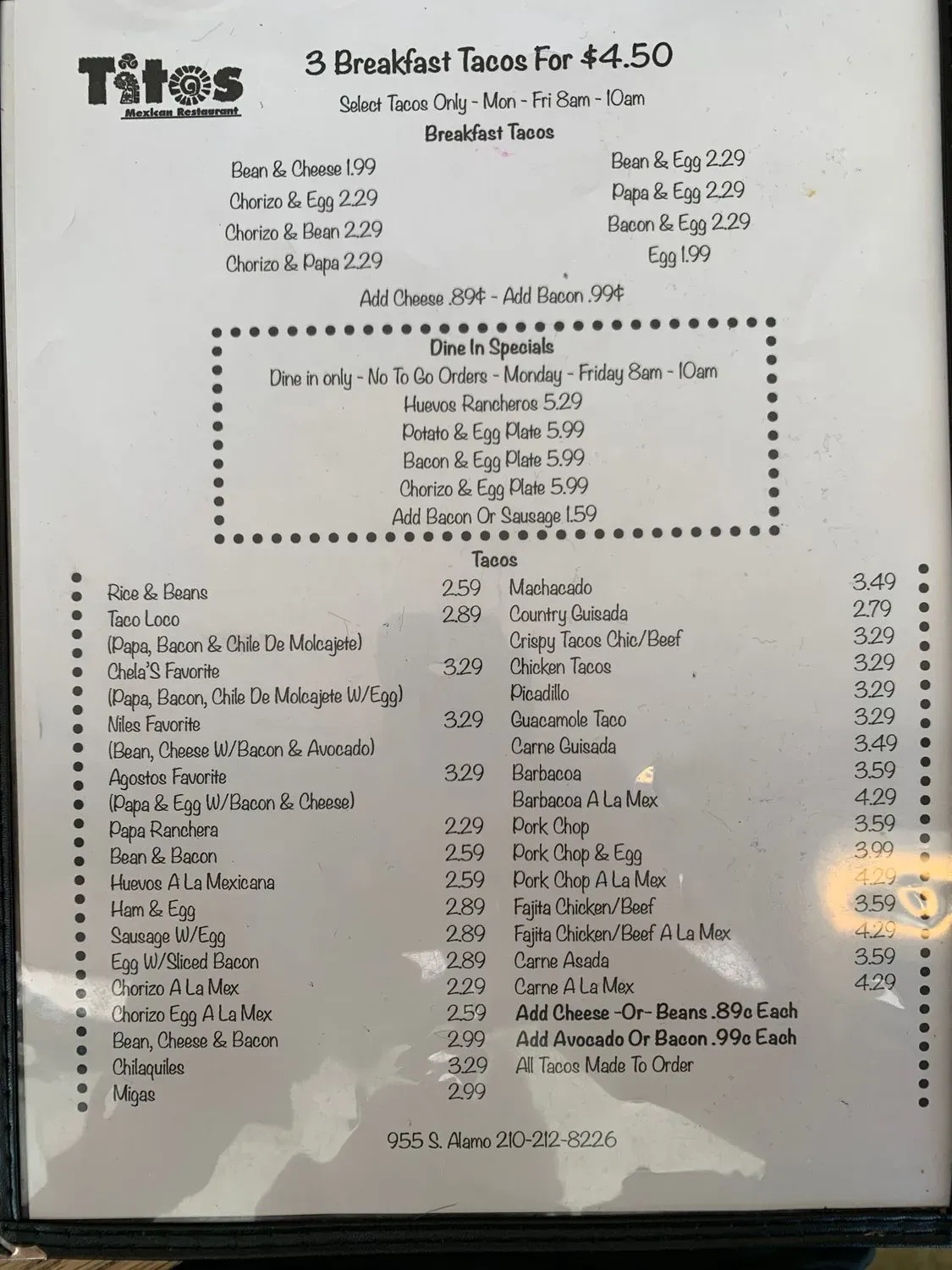 Menu 5