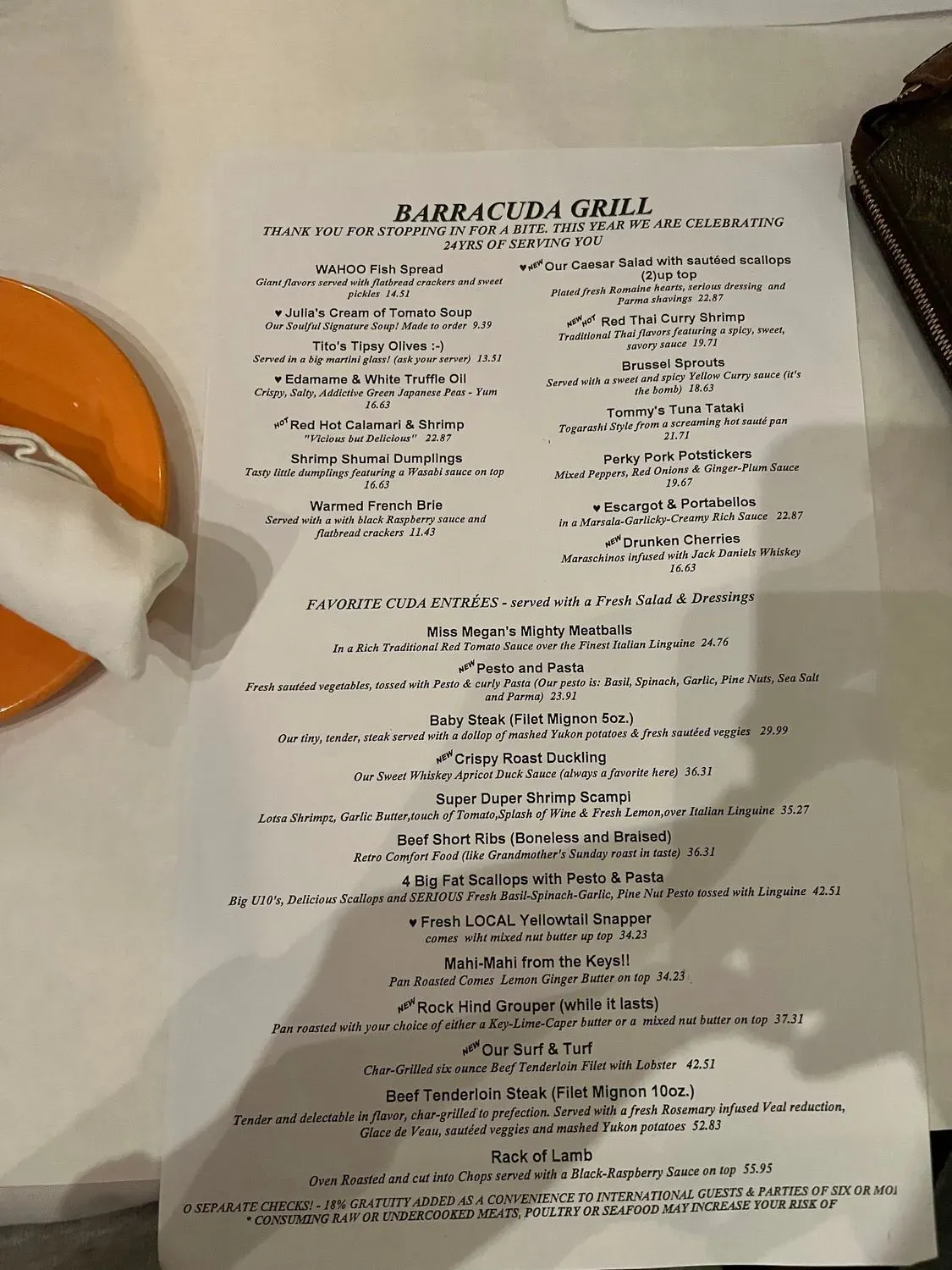 Menu 6
