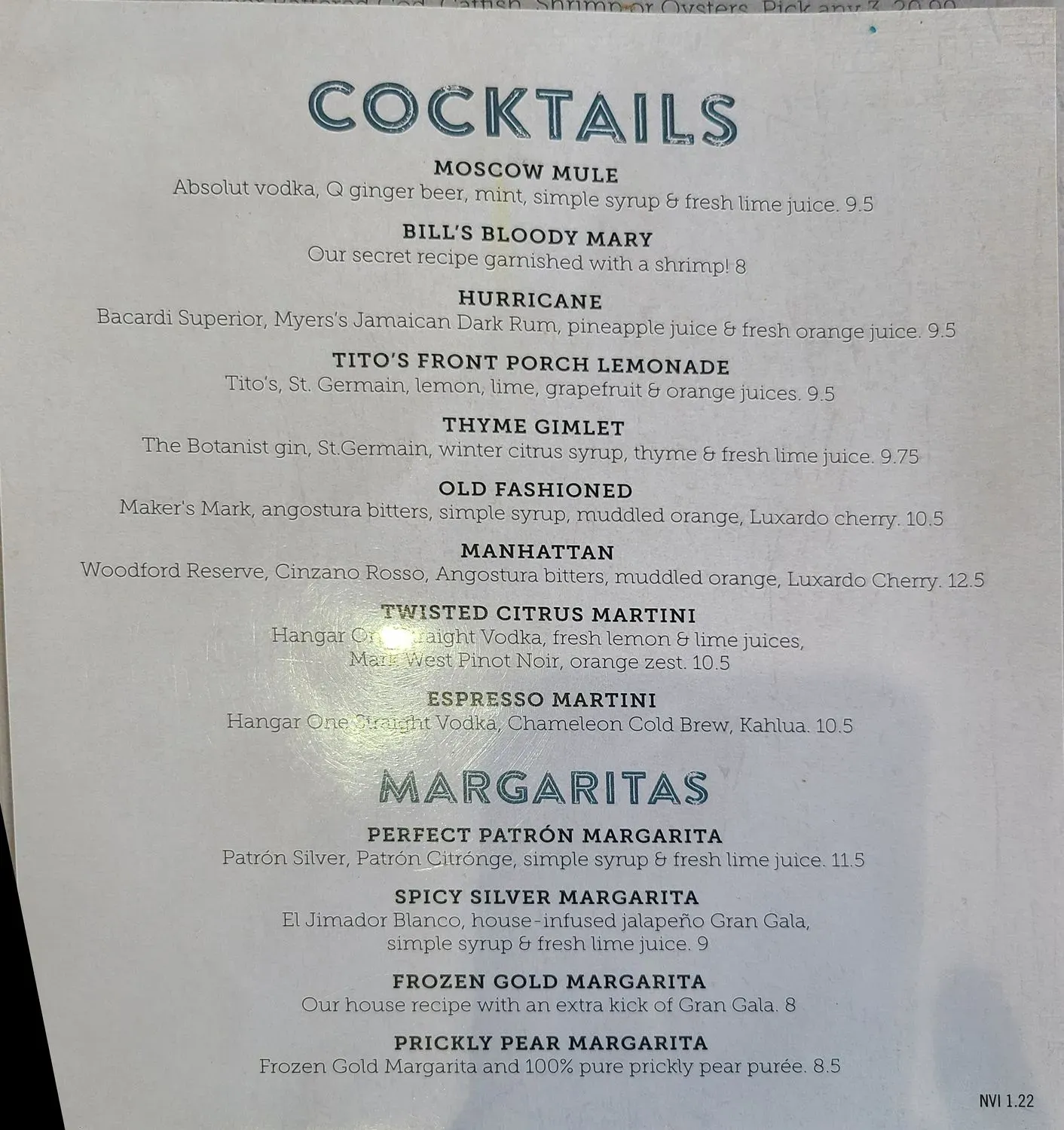 Menu 5