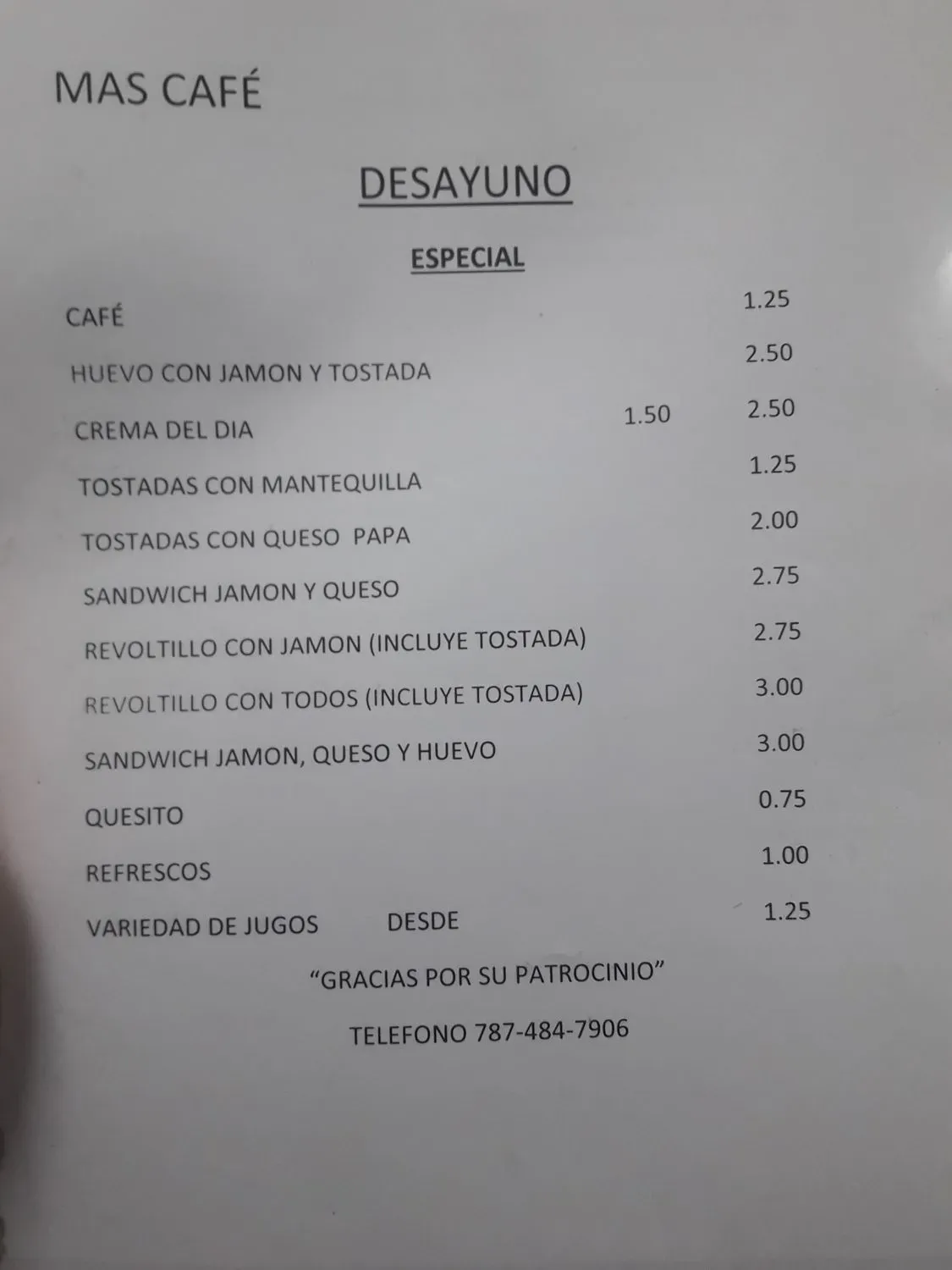 Menu 1