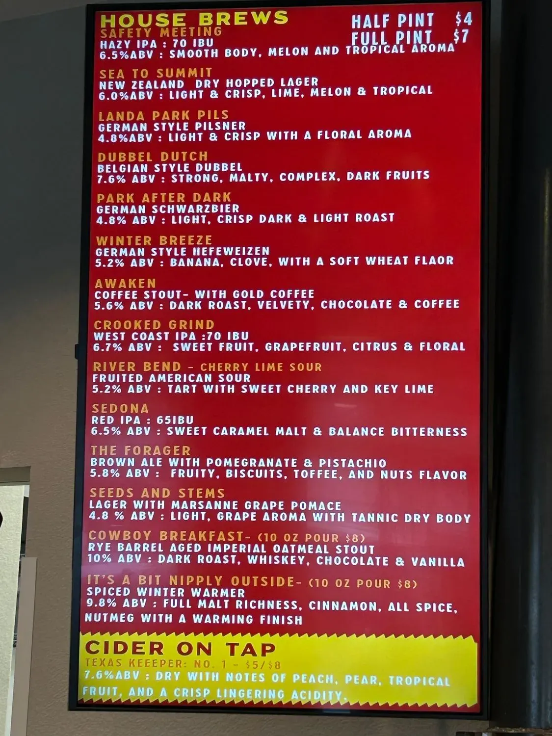 Menu 1