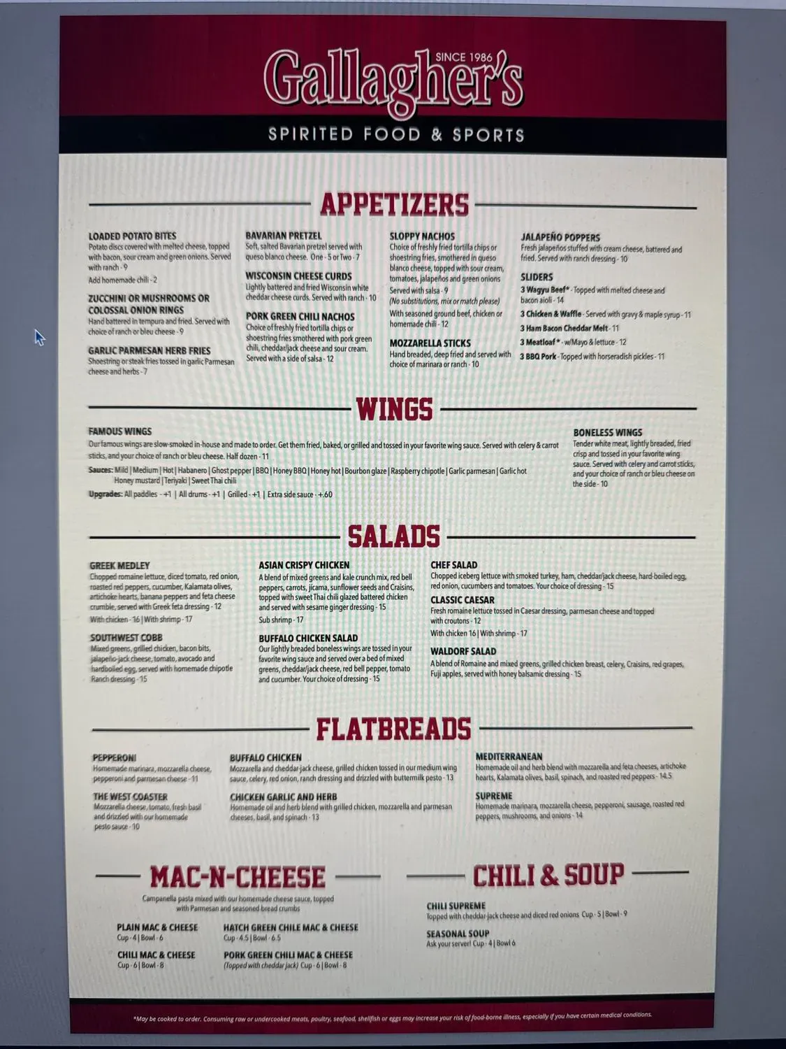 Menu 1