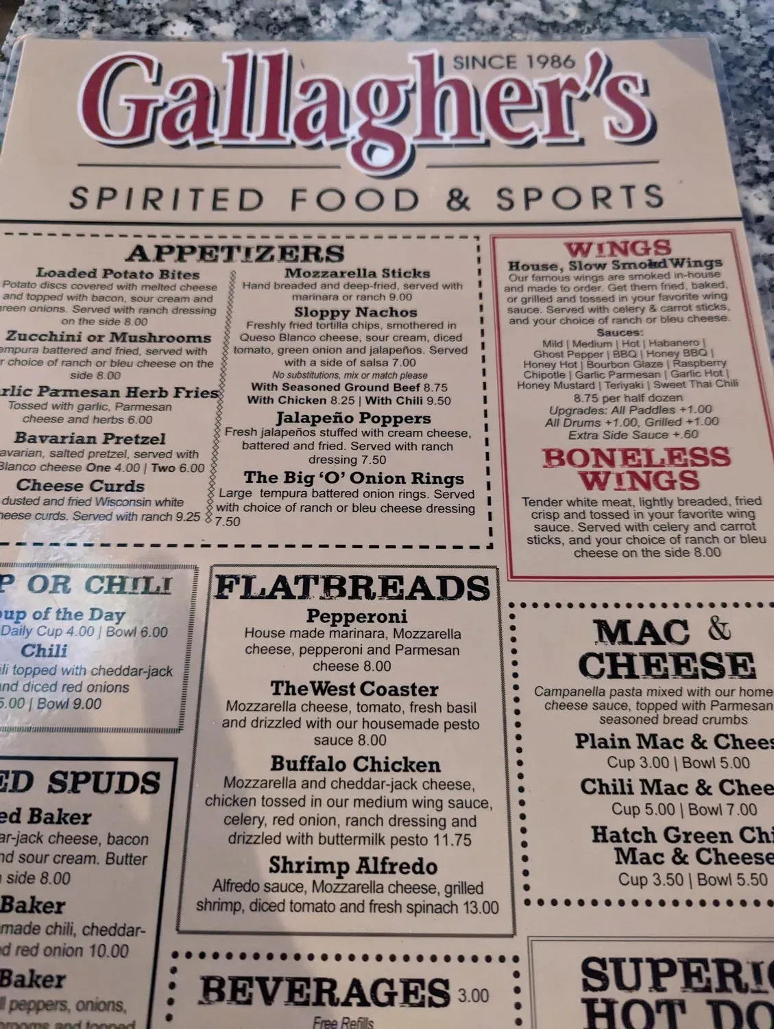 Menu 5