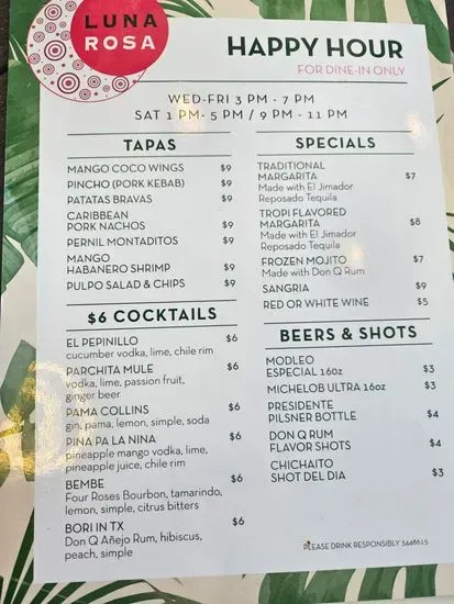 Menu 6