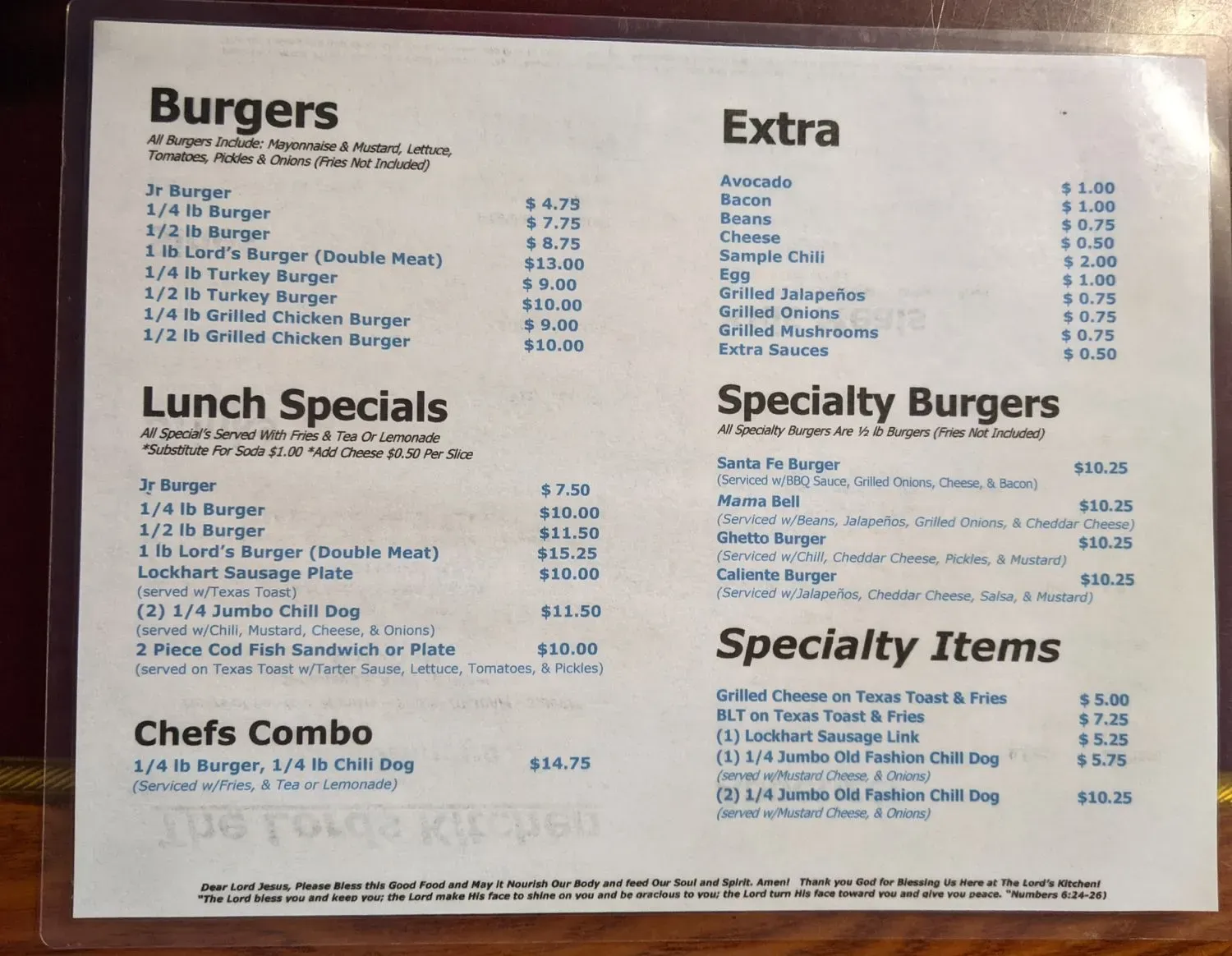 Menu 1