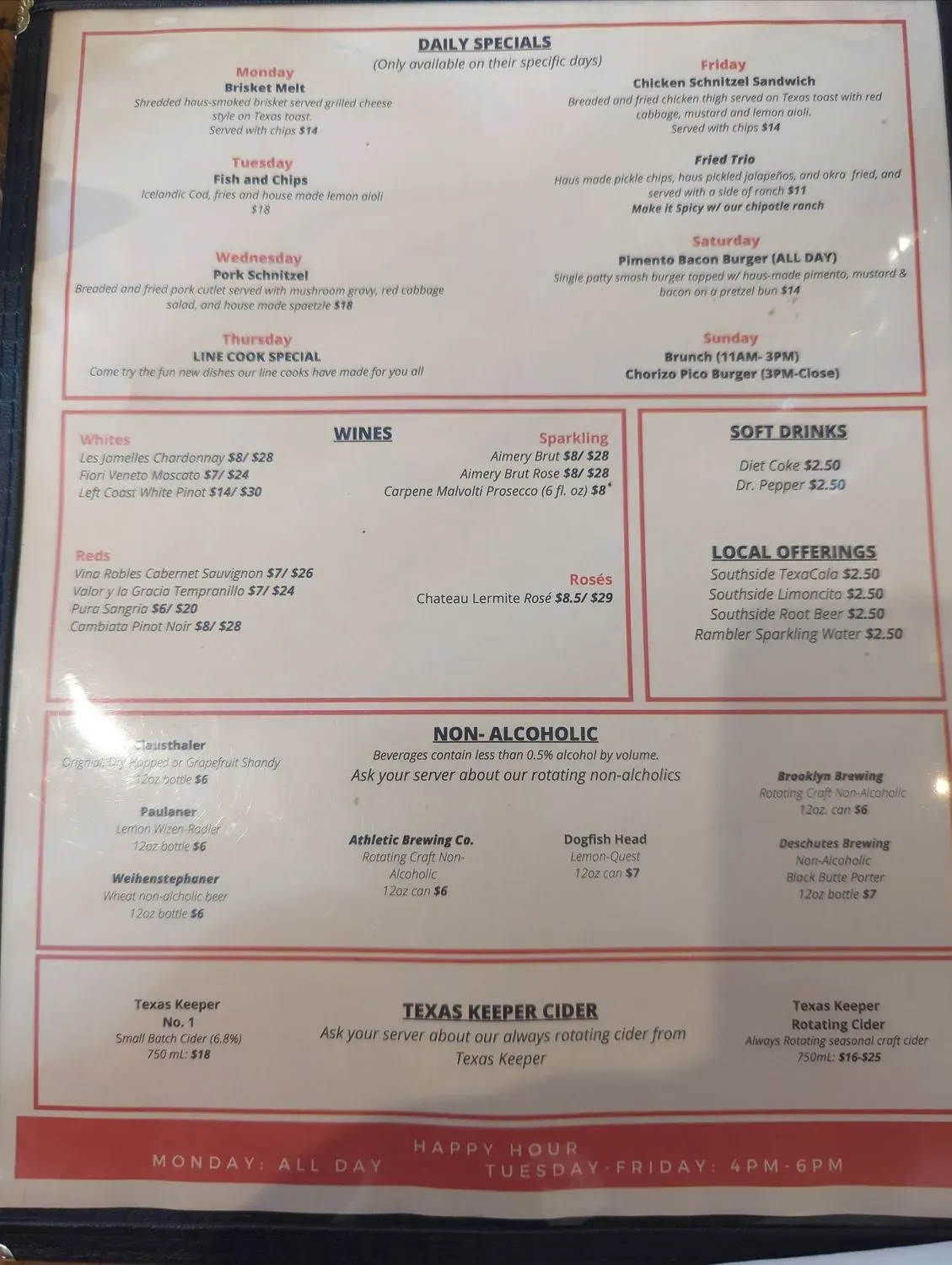 Menu 5