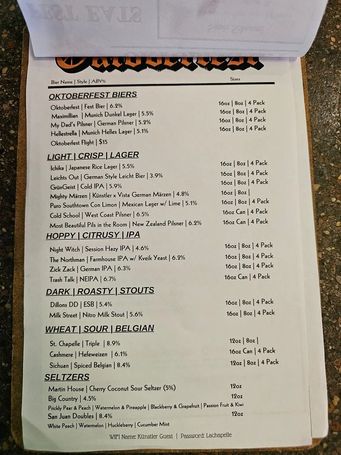 Menu 1