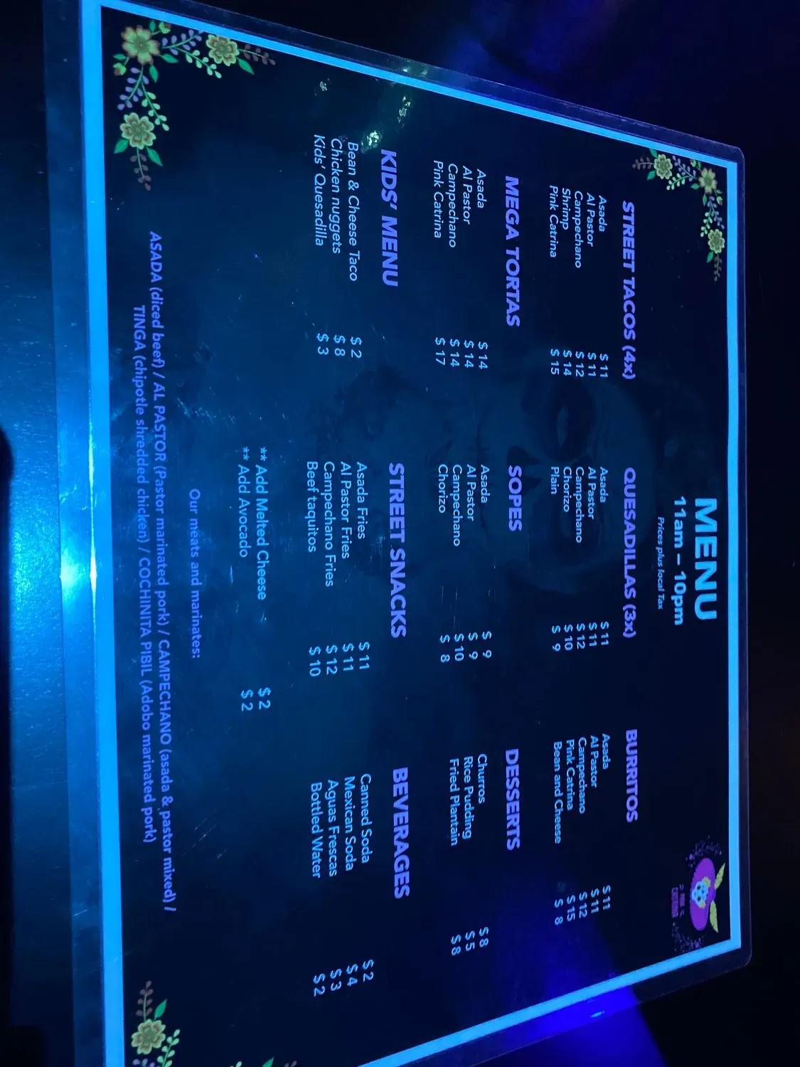 Menu 1