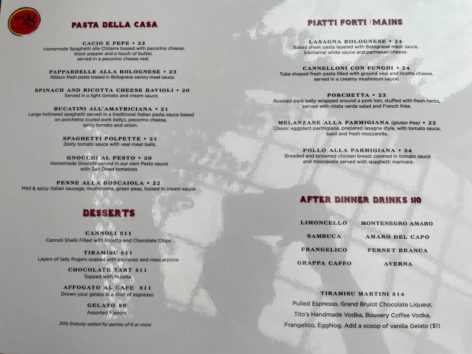 Menu 1