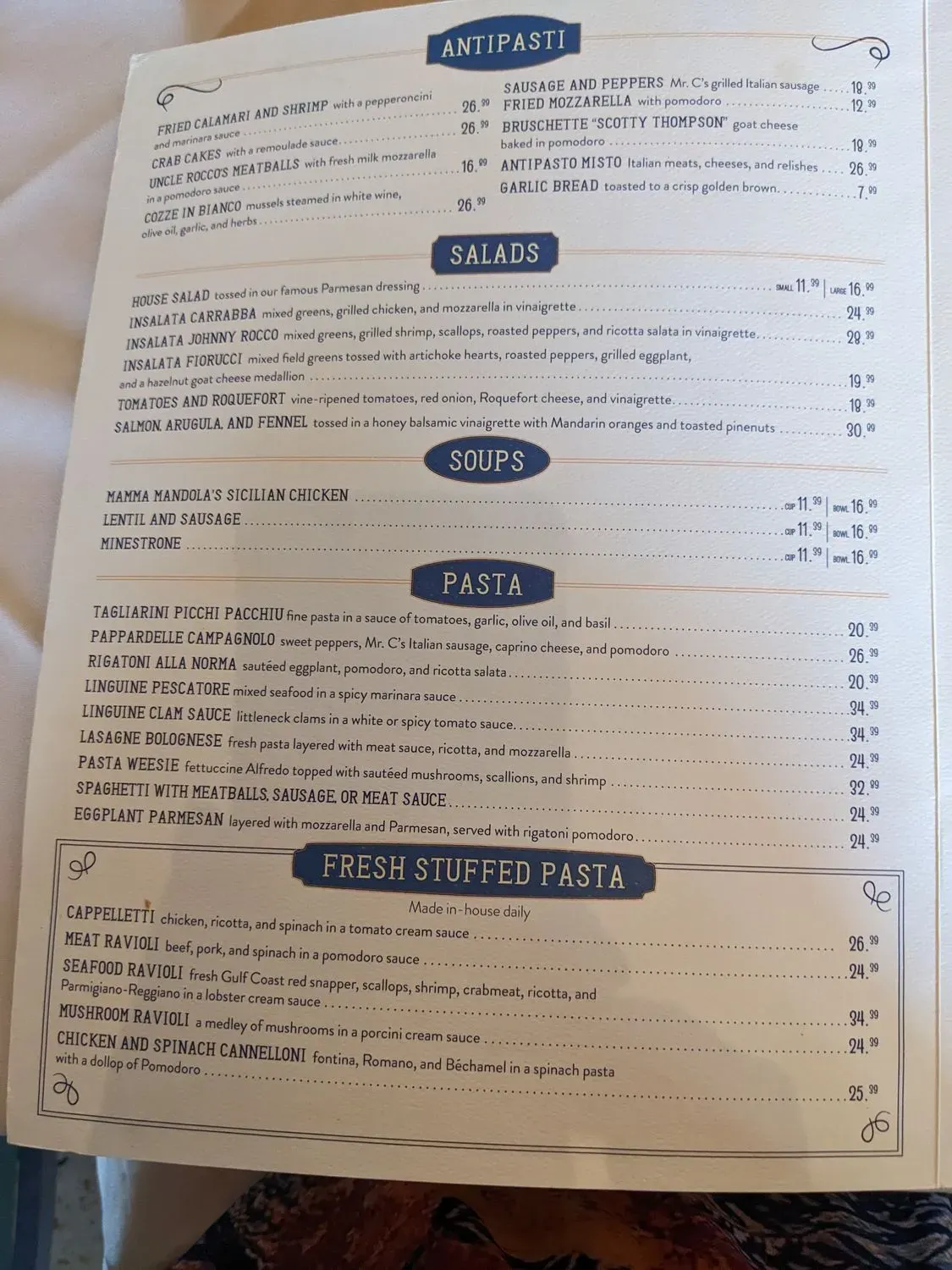 Menu 5