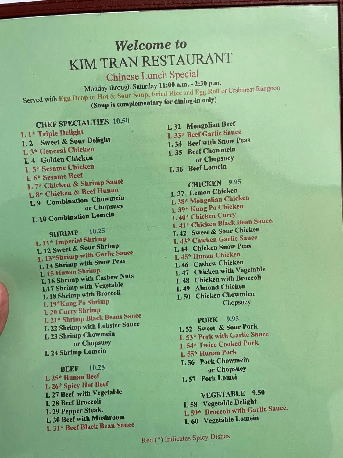 Menu 1