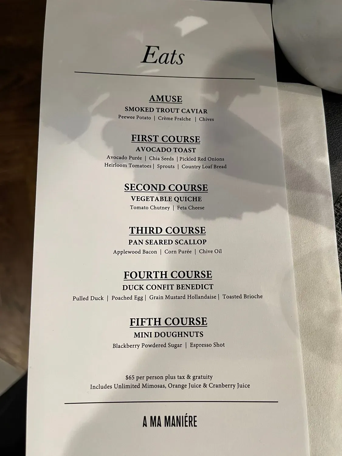 Menu 1