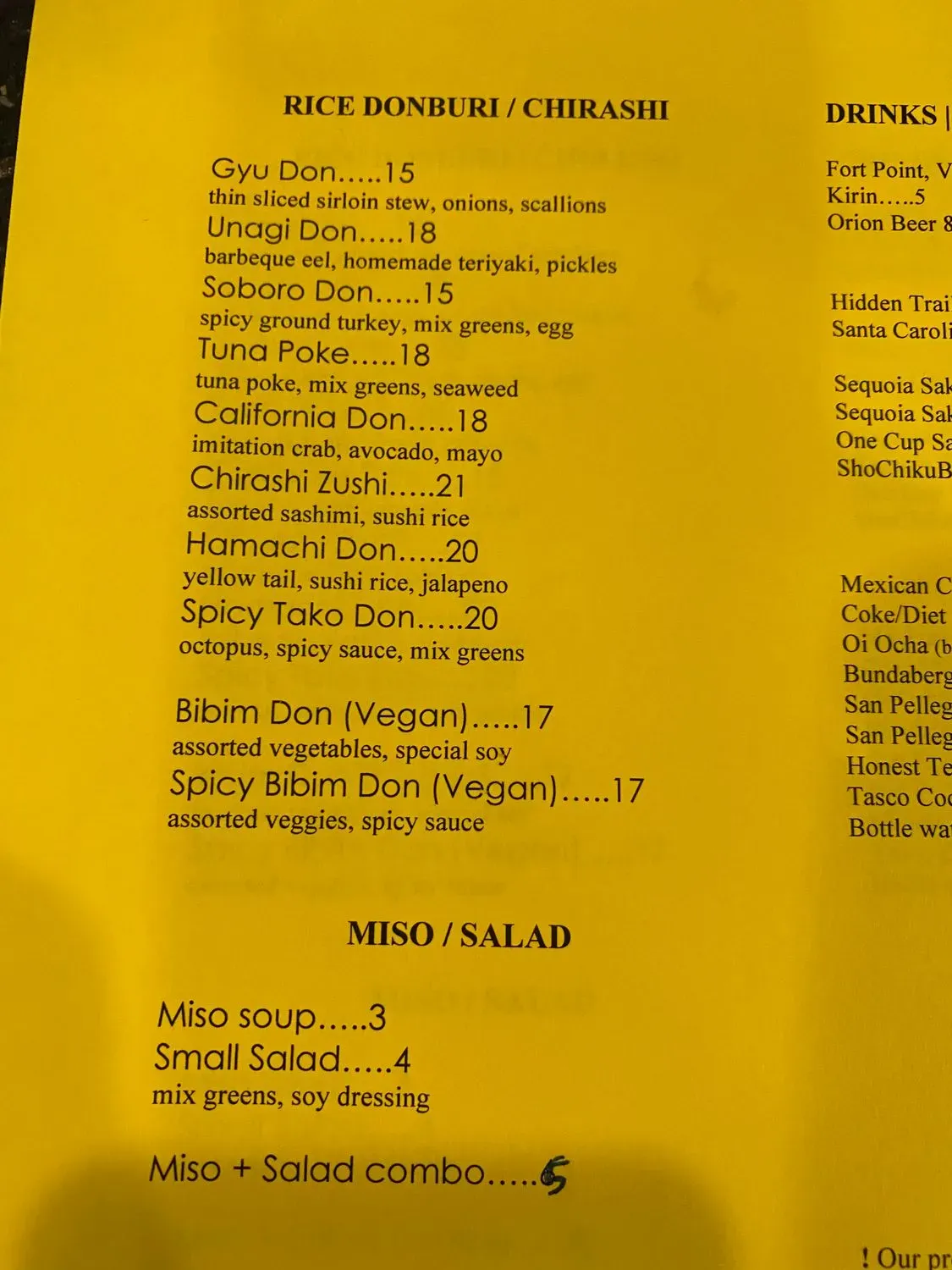 Menu 5