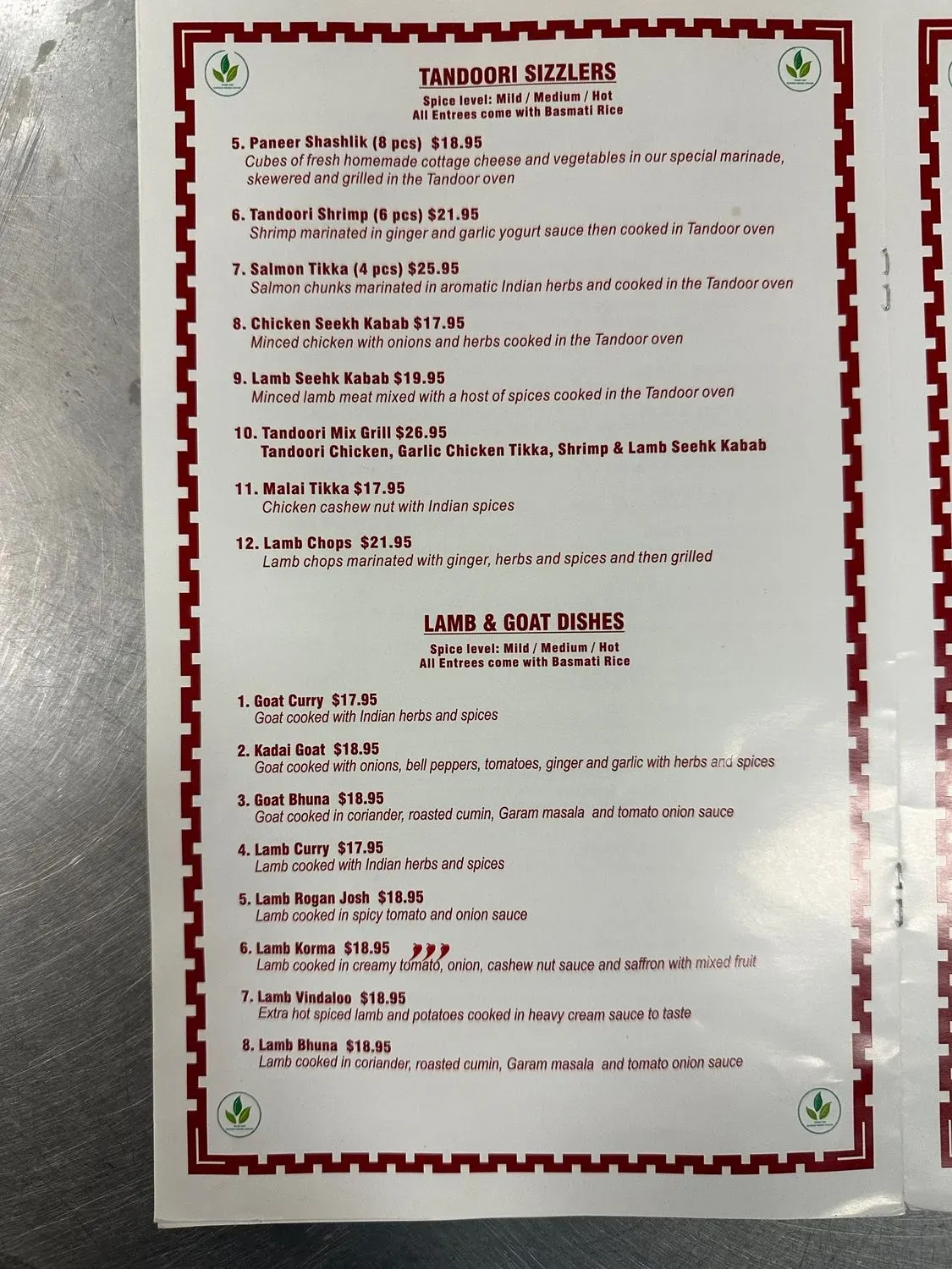 Menu 6