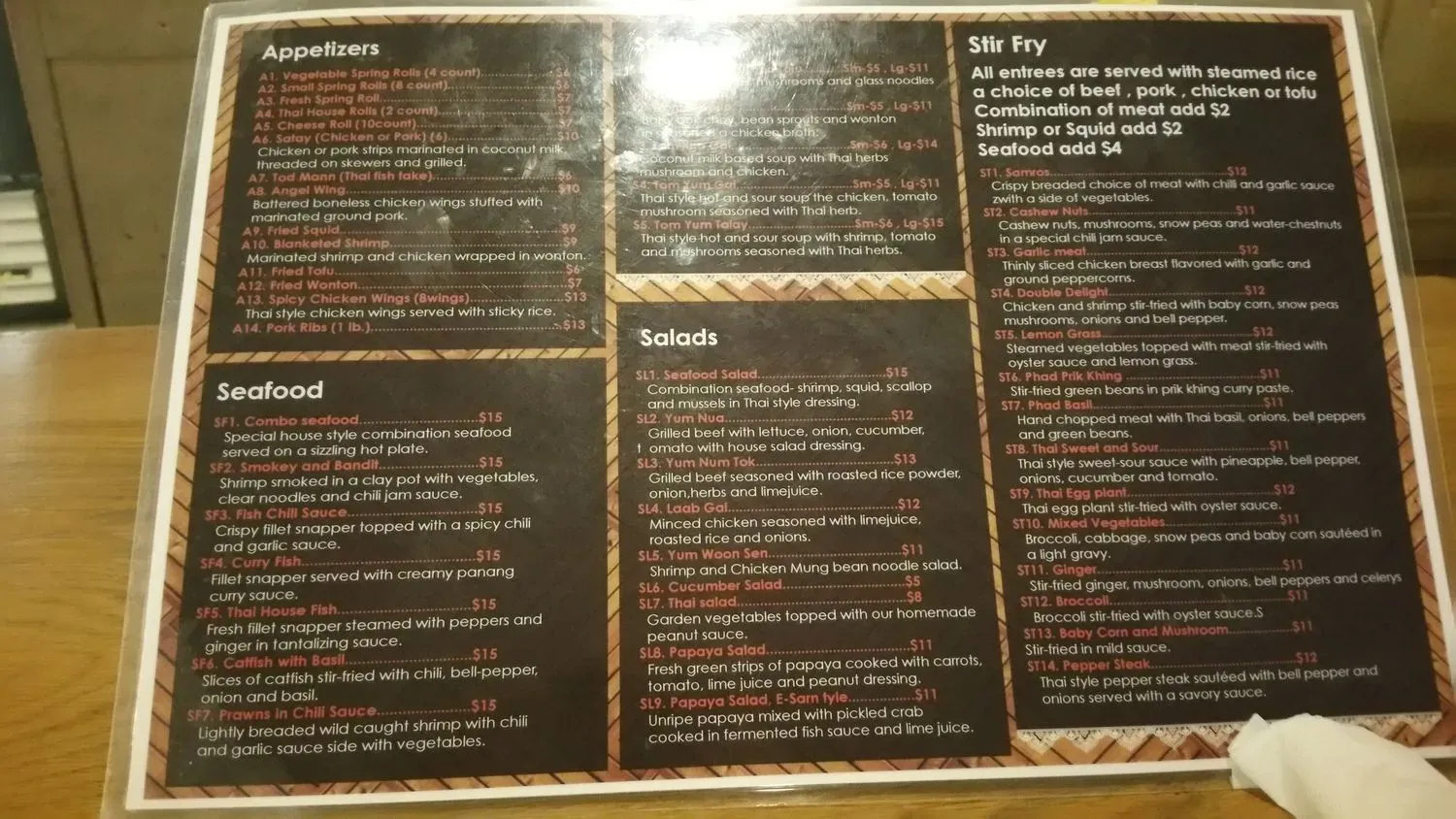 Menu 6