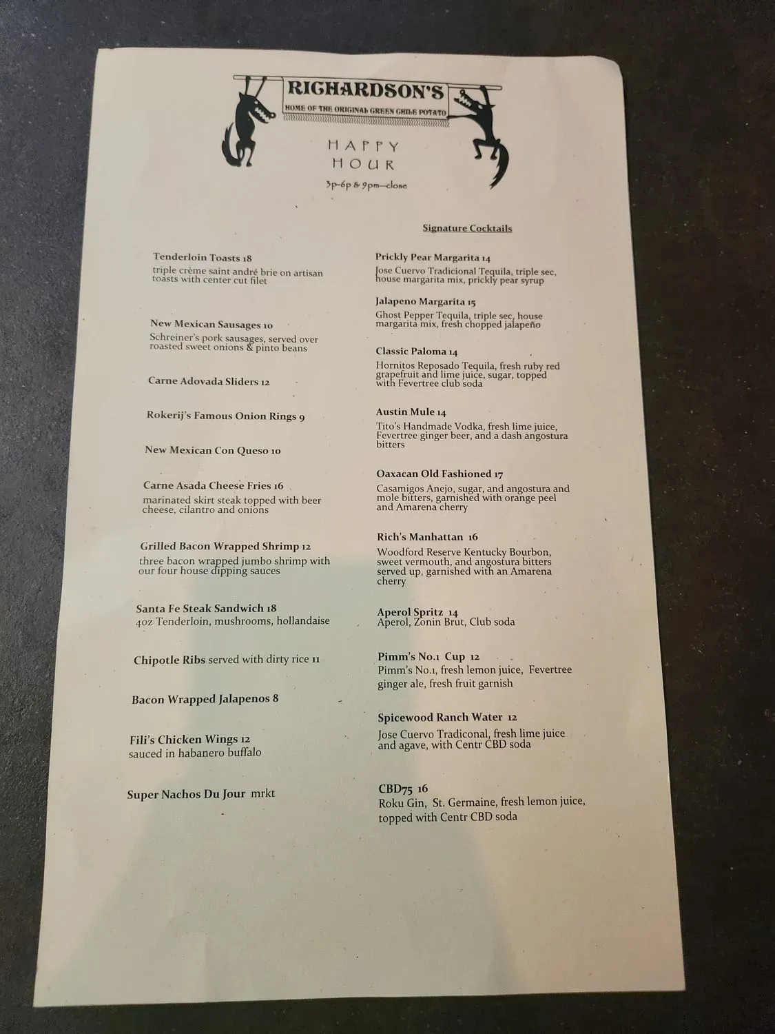 Menu 6