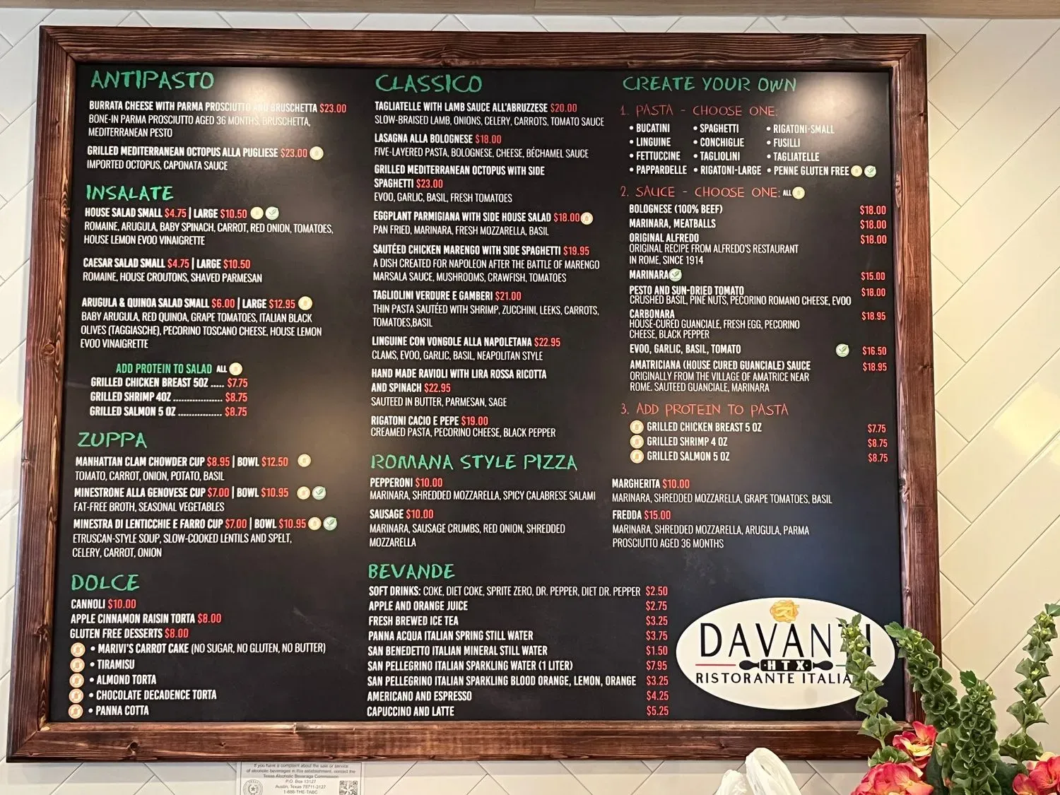 Menu 1