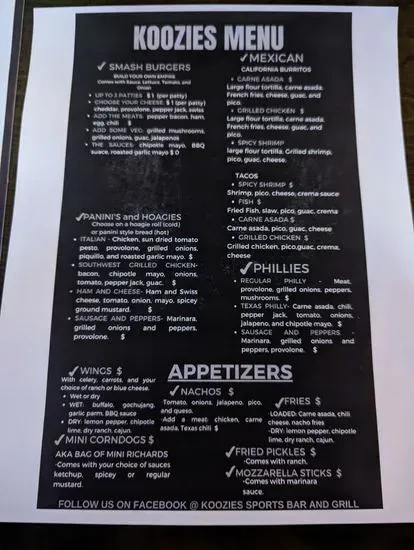 Menu 5