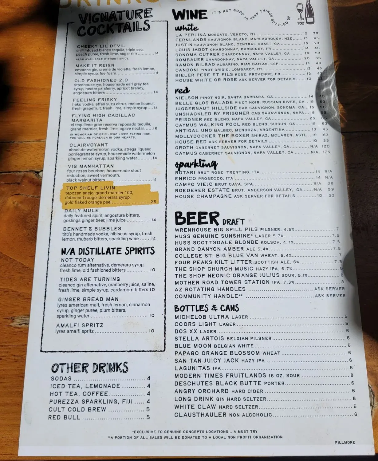 Menu 1