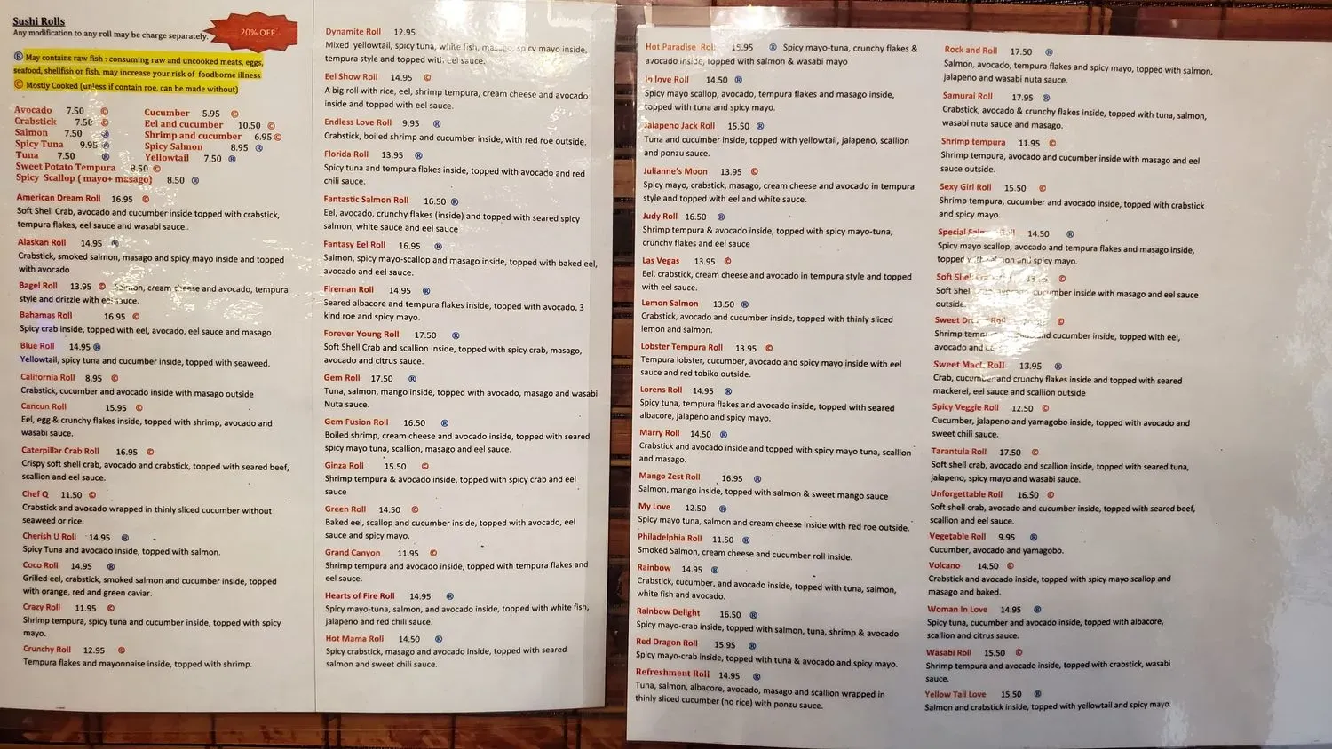 Menu 1